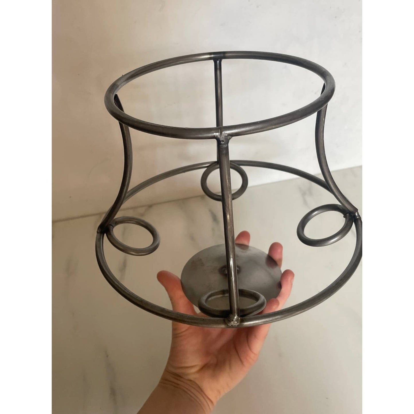 Welded Metal Candle Podium