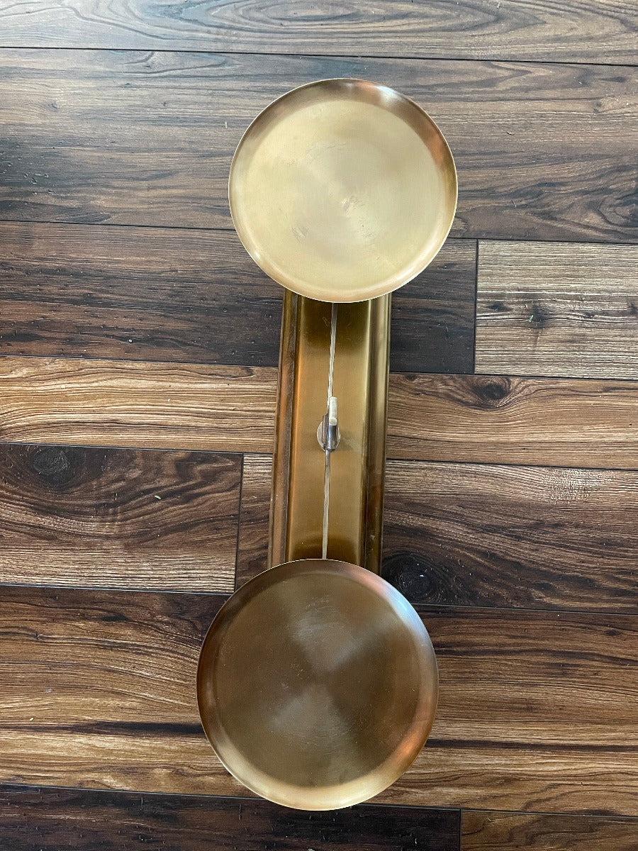 Gold Stationary Libra Scale of Justice Stand