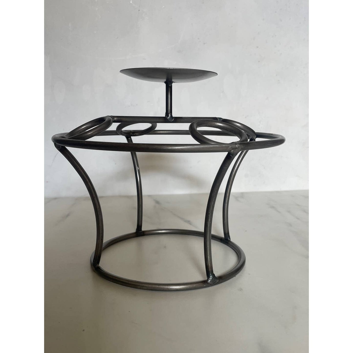 Welded Metal Candle Podium