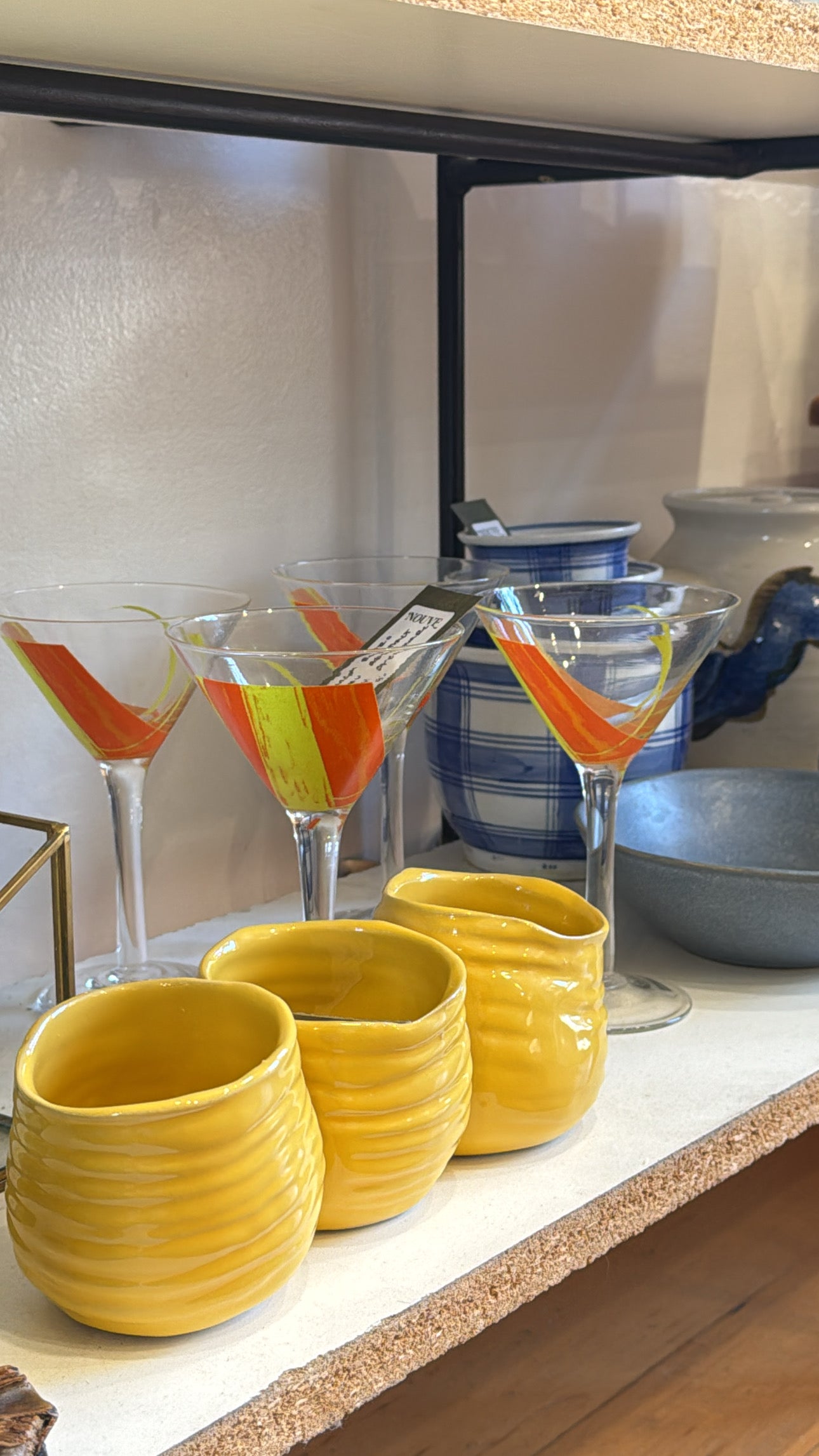 MCM Cointreau Abstract Martini Stemware sold as set of 4