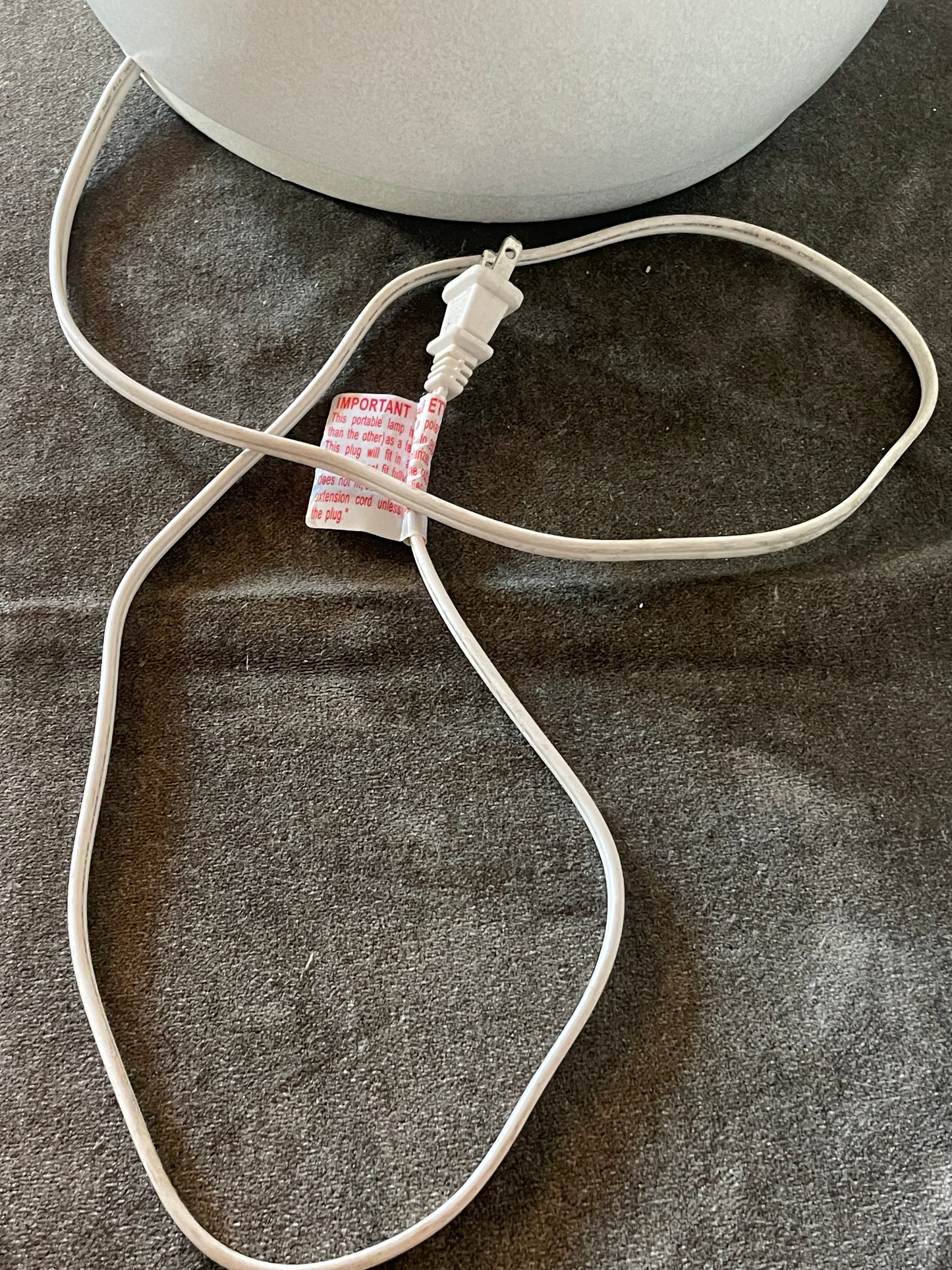 Thomas O’brien Vintage Modern Collection White Speckled Grey Ceramic Pebble Lamp