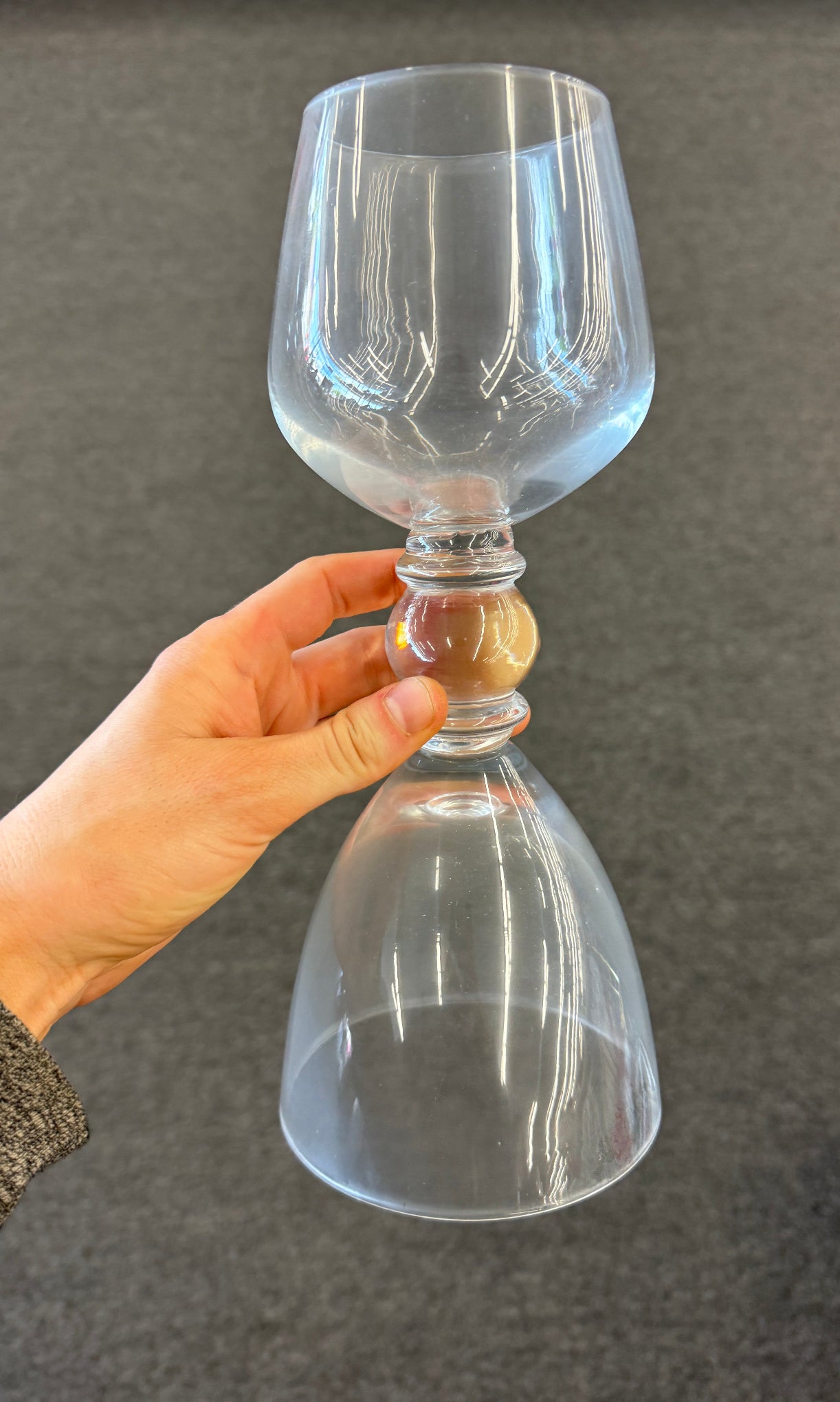 Glass-blown Dual Head Wine & Cocktail Glasses sold as set of 4