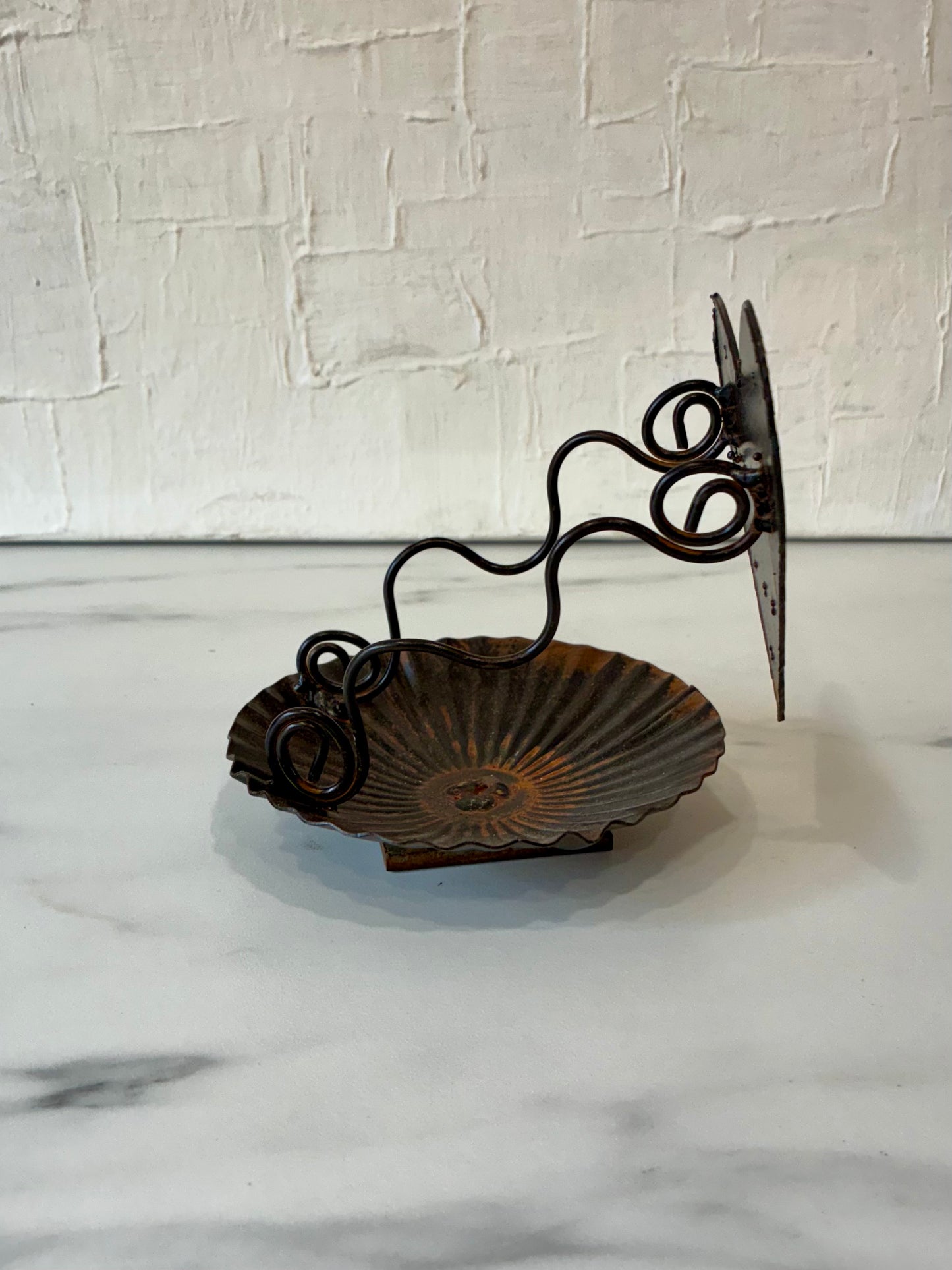 Handmade & Welded Heart Incense Rest/ Tea-light Candle