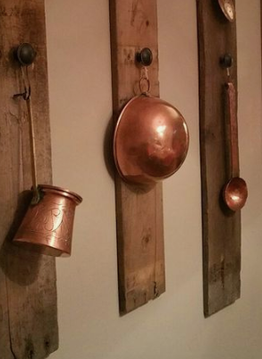 Vintage Copper Nesting Mixing Bowl - Trio