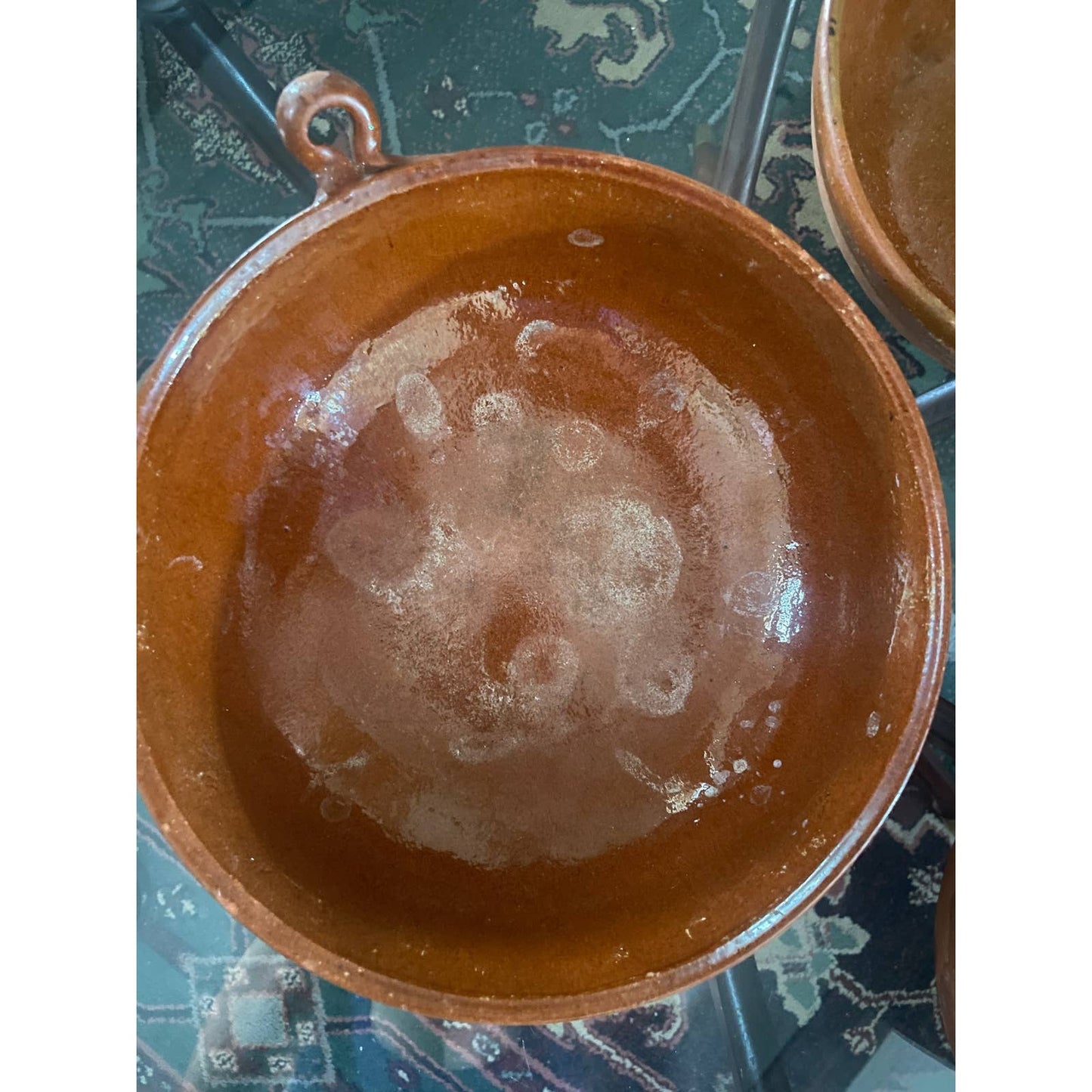 Vintage Handmade Mexican Redware Nesting Bowls