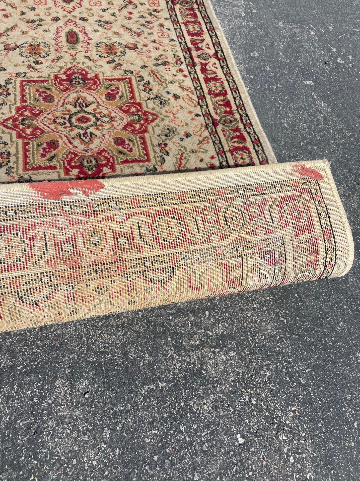 Neutral Floral 13ft Runner - Machine Made