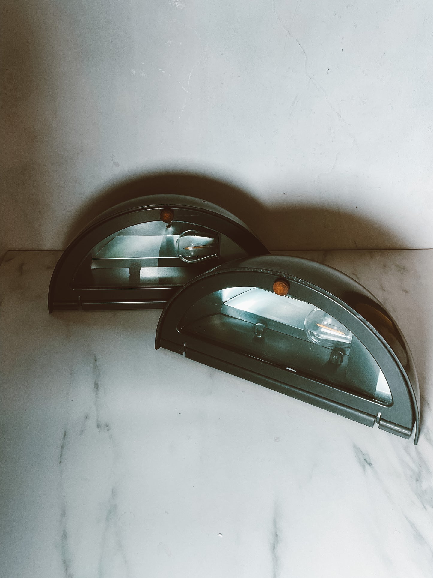 Vintage Crescent Dome Wall Sconces