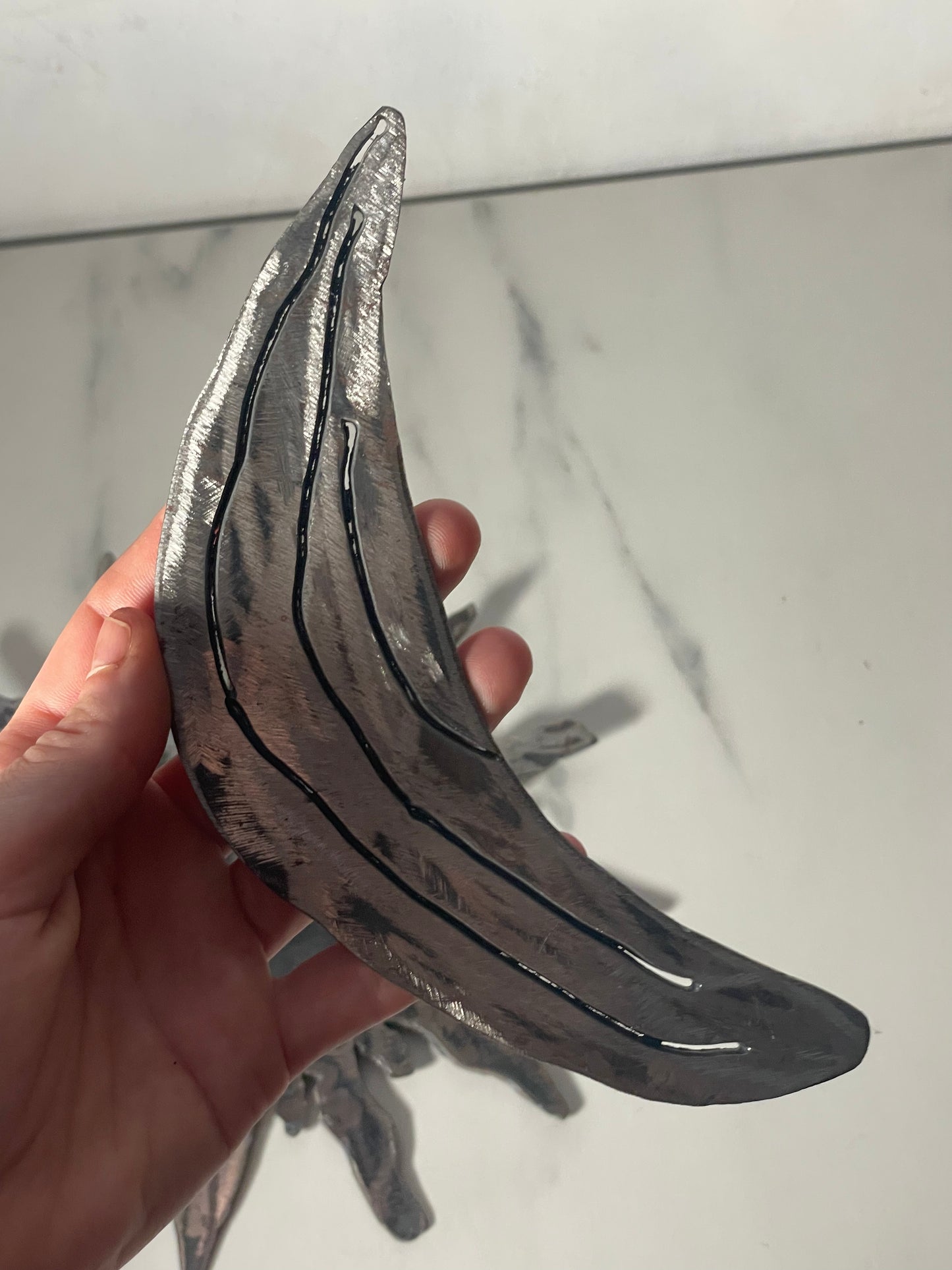 Handmade Recycled Steel Sun and Moon Wall Art