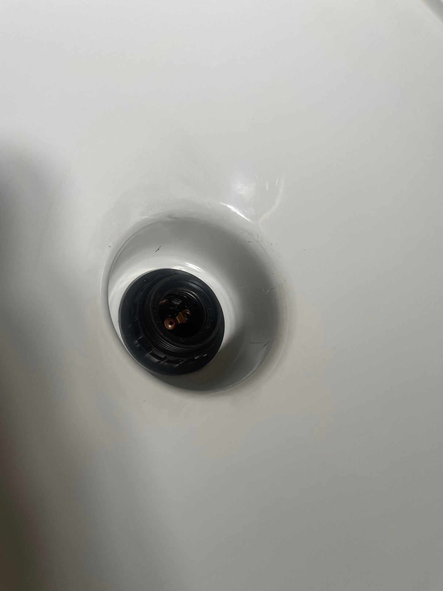 Vintage Matte Sky Blue Metal Pendant Plug Light