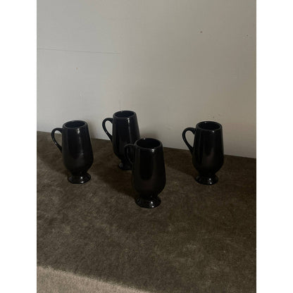 Black Opaque Irish Coffee Mugs