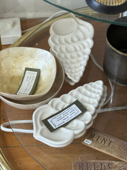 White Ceramic Shell Plate