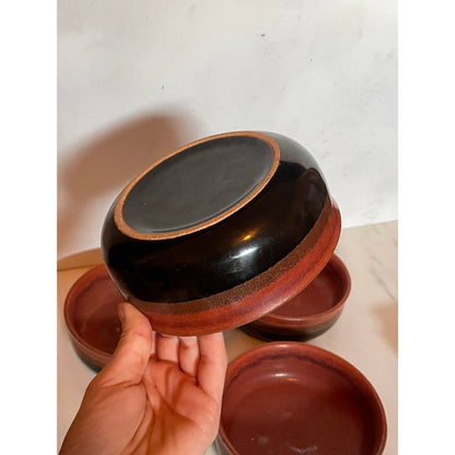 Desert Sunset Sands Stoneware Bowls, Set 4