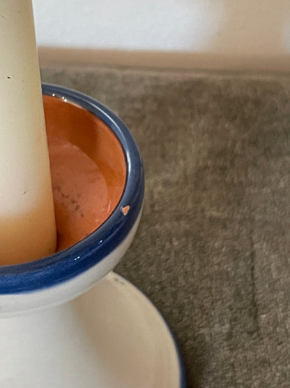 Handpainted Gruyere, Swedan Delft Candle Holder