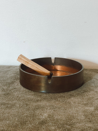 Heavy Vintage Copper Ashtray