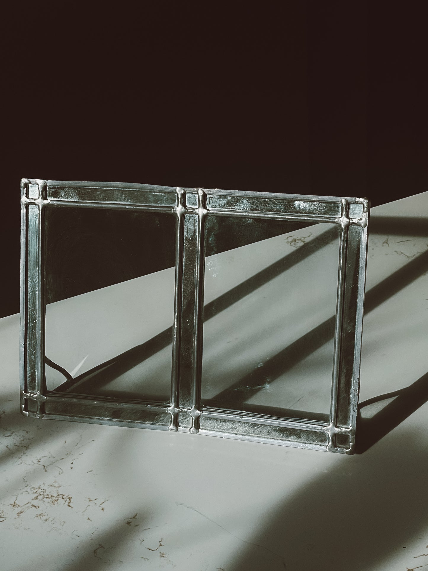 Handwelded Glass and Metal Picture Frame