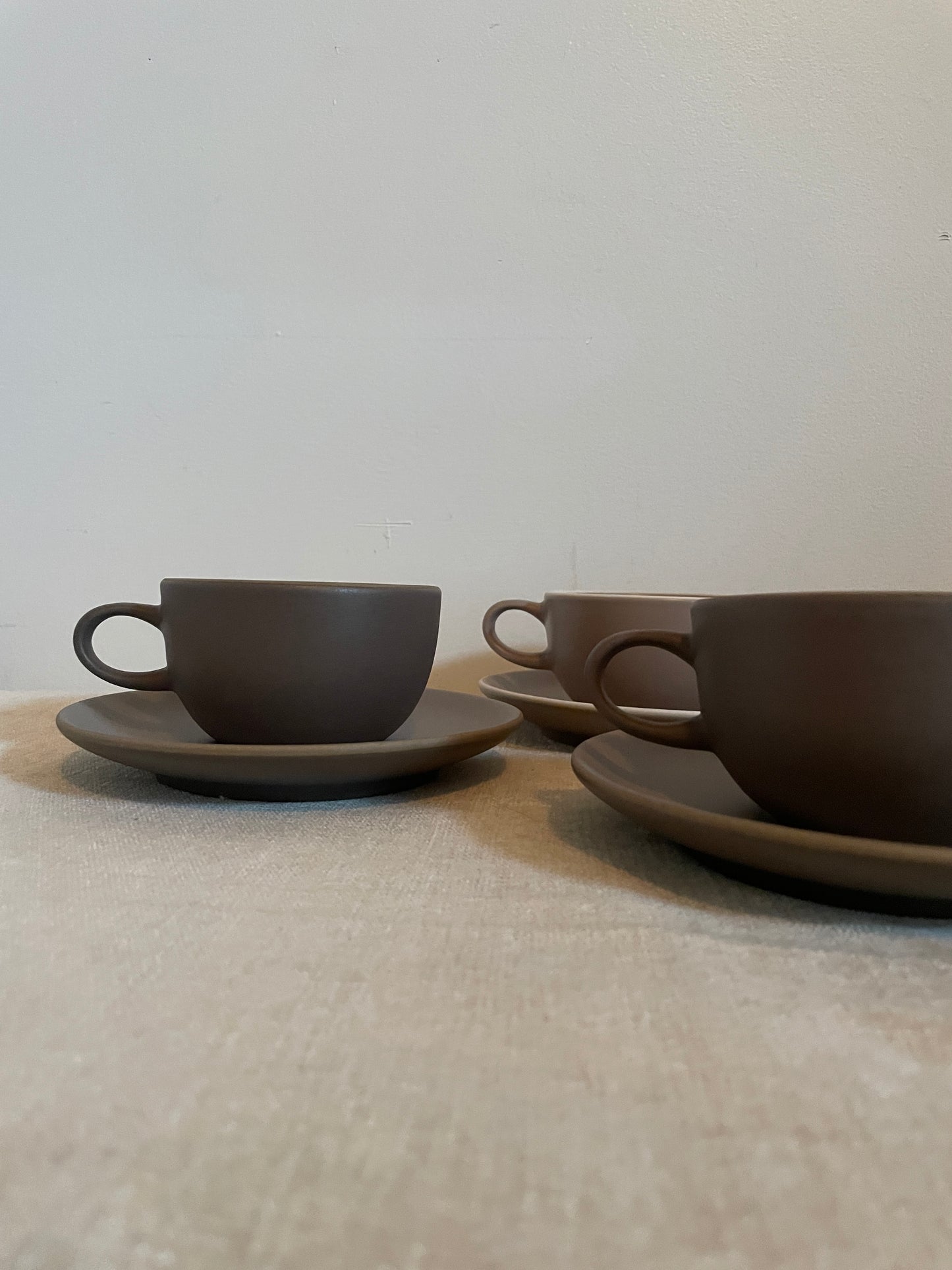 Heath Ceramic Cup and Saucer • Set of 4