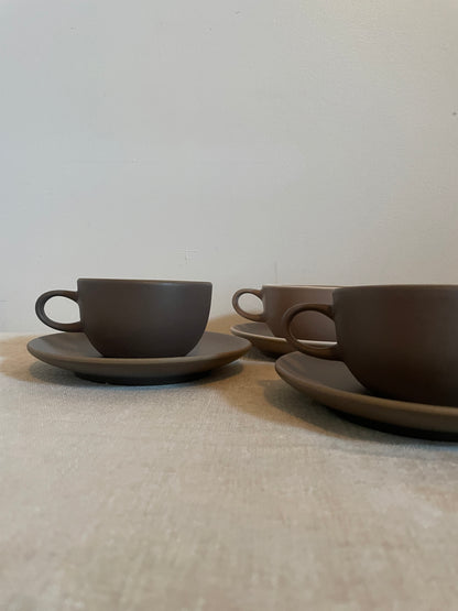 Heath Ceramic Cup and Saucer • Set of 4