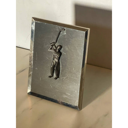 1975 Metal Golfer Art by Cathedral Arts