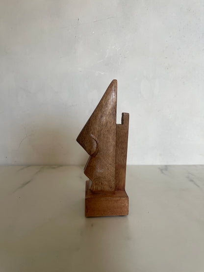 Wood Carved Nose Sunglass Display