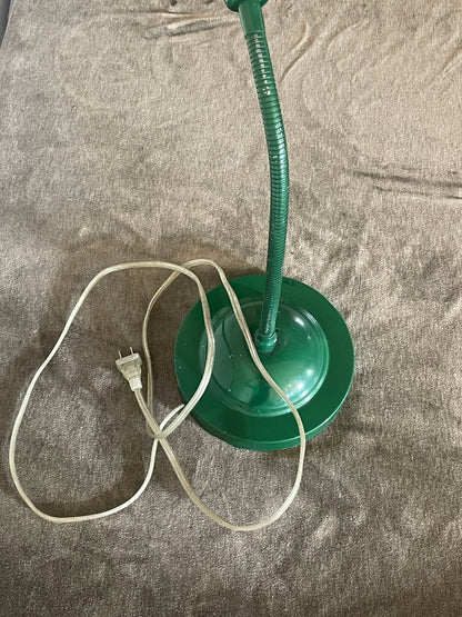 Vintage Dark Green Weighted Gooseneck Task Lamp