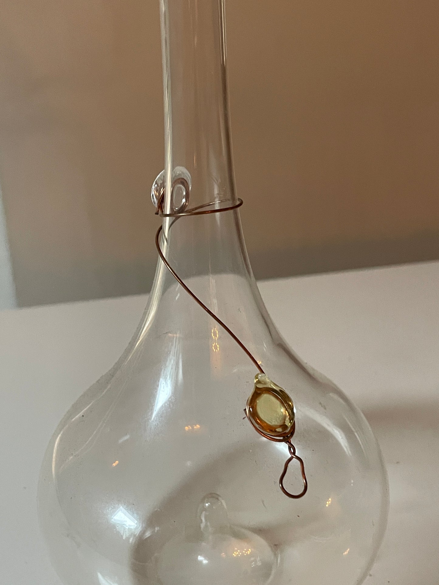 Italian Glass Jacopo Poli “Grappa” Bottle Decanter with Metal work design
