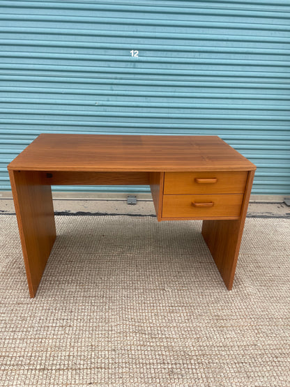 Vintage Danish Teak 2-Drawer Desk