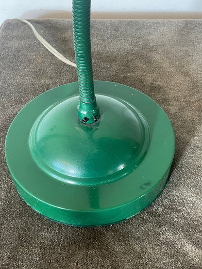 Vintage Dark Green Weighted Gooseneck Task Lamp