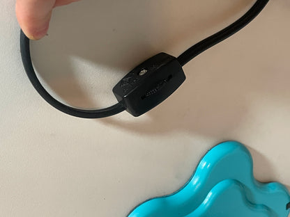 Y2K Lumisource Teal Pouring Paint Bucket Spill Table Lamp