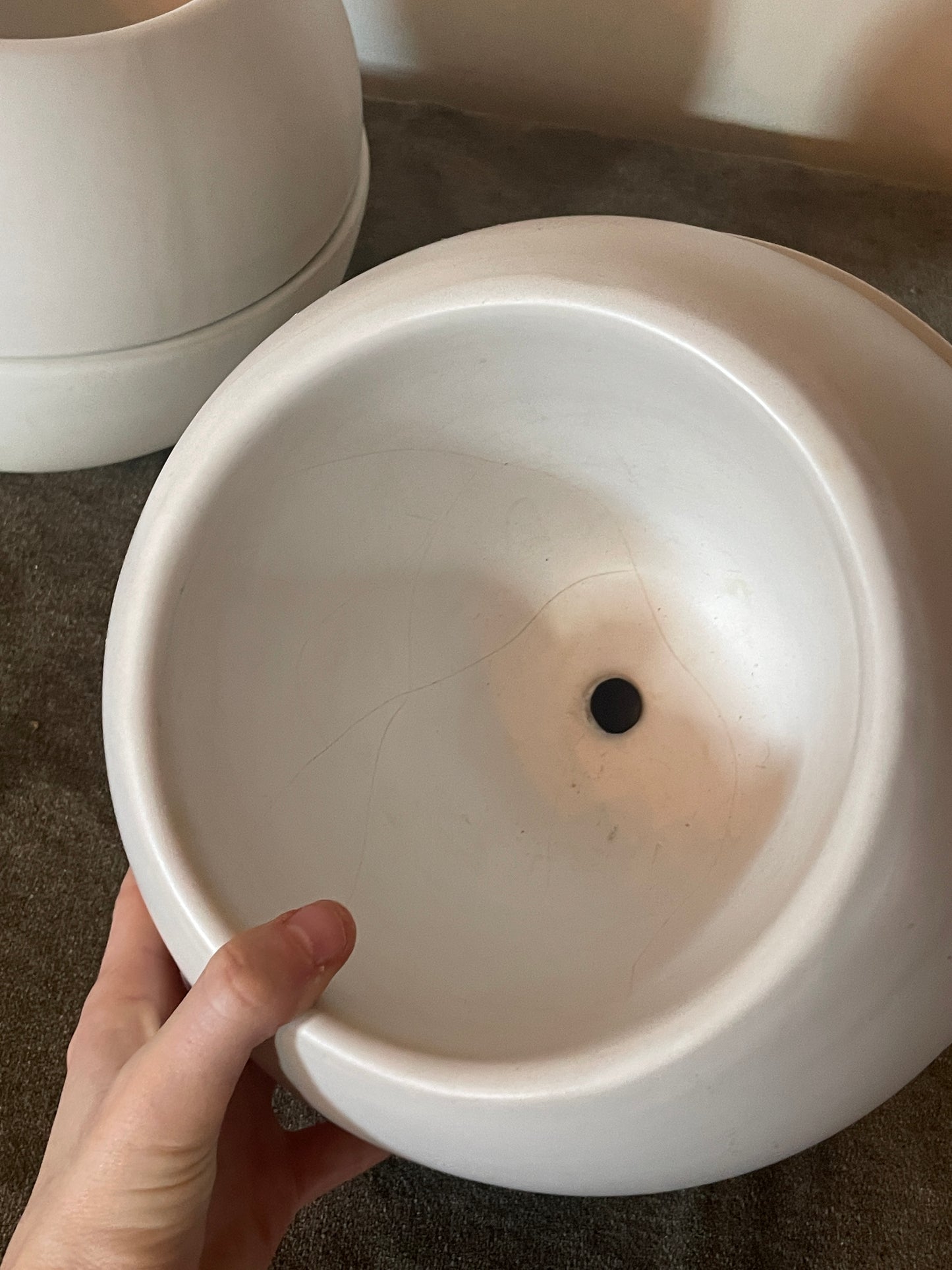 Crate and Barrel Orb Self-Watering Planter Pots - Sold as Set