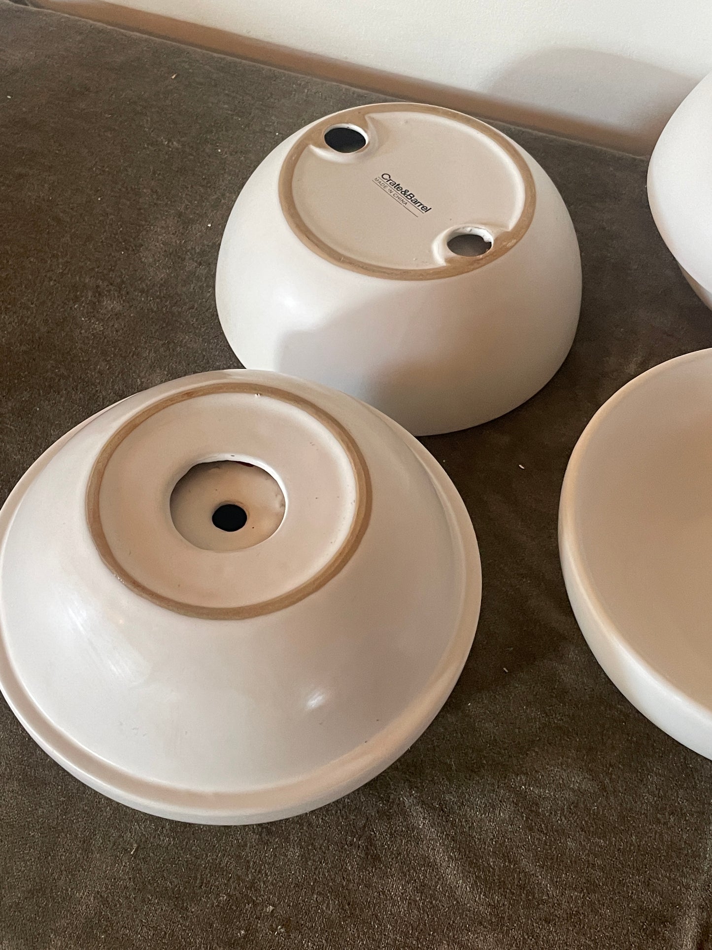 Crate and Barrel Orb Self-Watering Planter Pots - Sold as Set