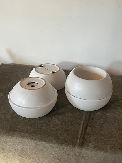 Crate and Barrel Orb Self-Watering Planter Pots - Sold as Set