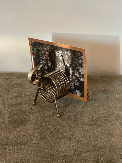 Vintage Coil Deer Letter holder