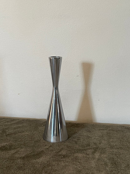 90’s Erika Pekkari Heavy Polished Steel Candle Holder