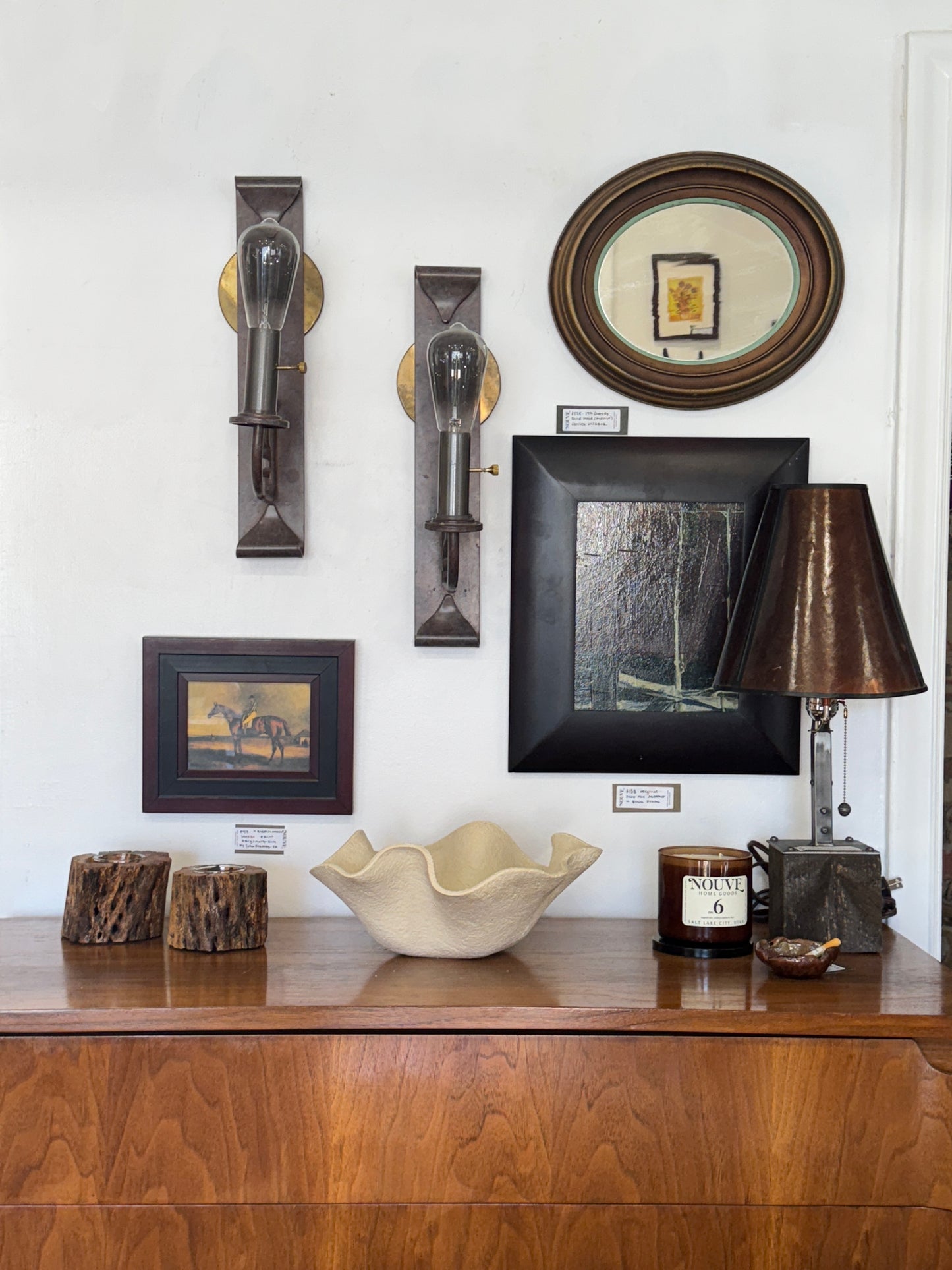 Handcrafted Ceramic Texturized “Hankerchief” Wavy Edge Sculptural Bowl