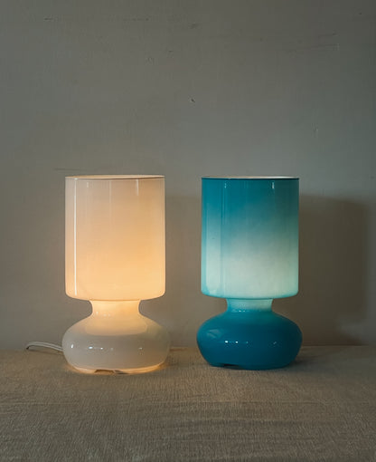 Vintage White Glass  Lykta Ikea Lamp