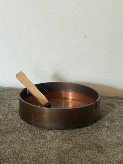 Heavy Vintage Copper Ashtray