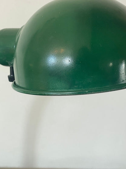 Vintage Dark Green Weighted Gooseneck Task Lamp