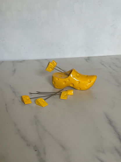Heidi L Boska Clog Cheese Toothpicks