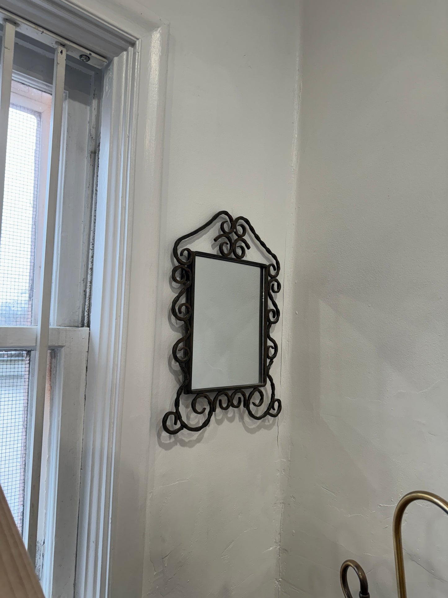 Fused Iron Scrolling Spiral Wall Photo  Frame
