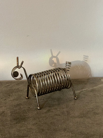 Vintage Coil Deer Letter holder