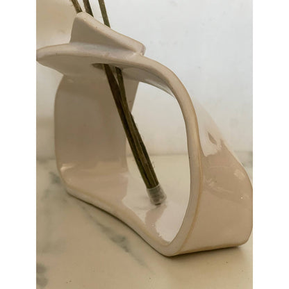 Cream White Forget Me Knot Dried Flower Sprig Display Vase