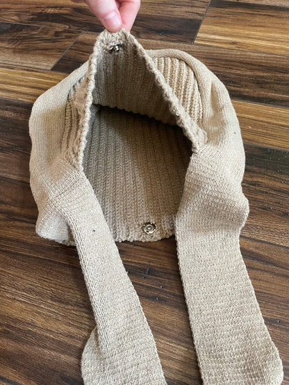 Brown Sweaterknit Shoulder Bag