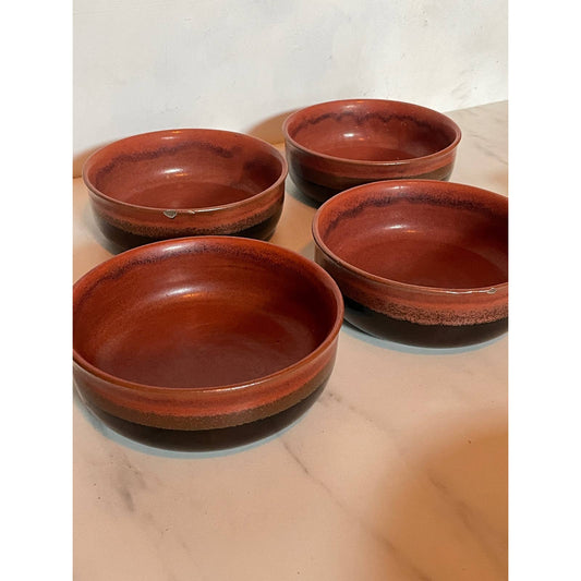 Desert Sunset Sands Stoneware Bowls, Set 4
