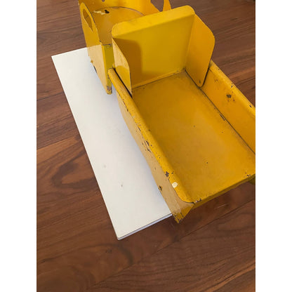 1930s/40s Pressed Steel Toy Truck back lifts up, wheels move, fully functioning