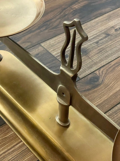 Gold Stationary Libra Scale of Justice Stand