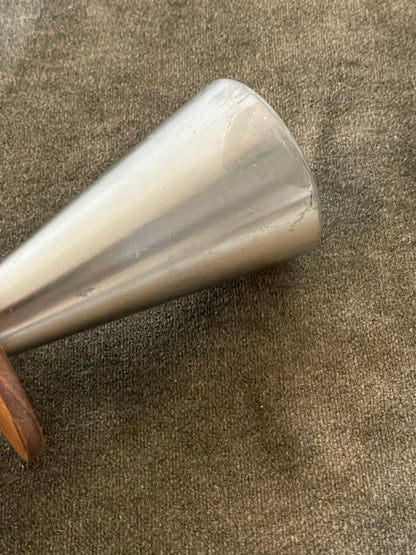 Modernist Metal and Wood Candle holder