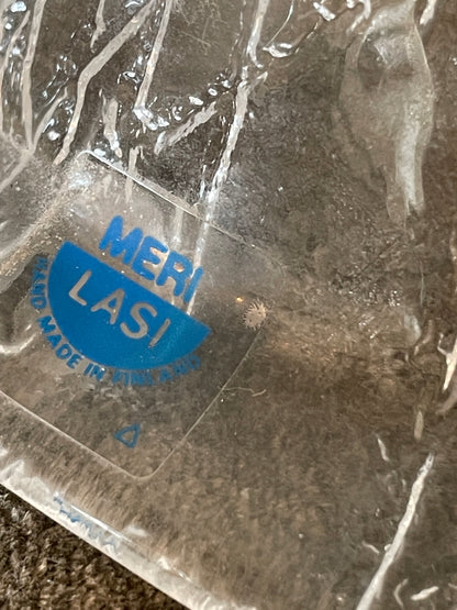 Finnish Meri Lasi Volcano Glass Tea Light Holder