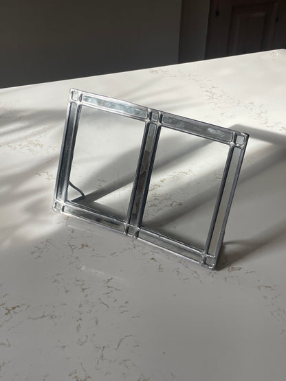Handwelded Glass and Metal Picture Frame