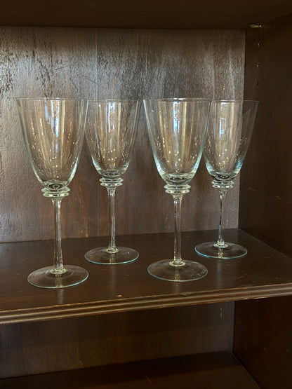 Crystal Glass Saucer Stem Occasion Ware - Set of 4