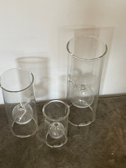 Vintage Wolfram Oil Lamps Trio